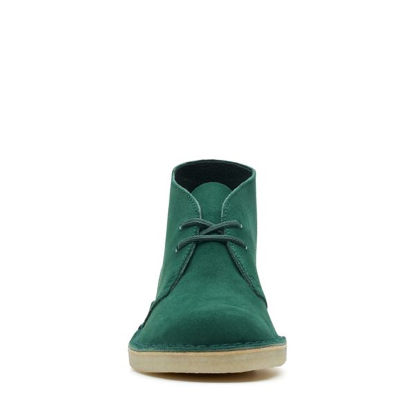 Clarks Womens Desert Boot Ankle Boots Green | UK-1594308